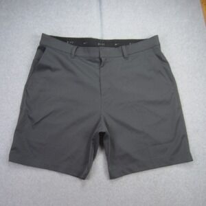 Nike Shorts Mens 38 Gray Flat Front Performance Stretch Golf Casual Chino